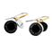MARC JACOBSi}[NWFCRuXj M0008541-068 Black/Argento Enamel Logo Disc Earrings S fBXN Gi sAX