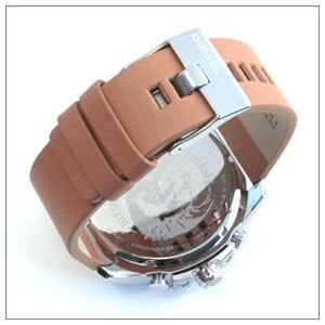 DIESEL（ディーゼル） ライトサイドのプロテクター、コクピット・フェイクなメカニカルフェイス、超人気クロノグラフ・ウオッチ DZ4319