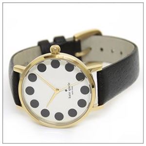 KATE SPADE（ケイトスペード） metro（メトロ） エンボス加工レザーとシェルダイヤルのドレッシーなレディス・ウオッチ。 1YRU0107