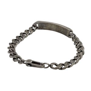 GUCCI(グッチ) 295676-J89L0-8518 DIAMANTISSIMA ディアマンティッシマ エイジドパラジウム メンズ リンクチェーン ブレスレット 17cm