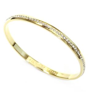 Kate Spade(ケイトスペード) WBRU9701-921 IDIOM BANGLES 内側にさりげなく刻印された「ALL THAT GLITTERS」のロゴがキュートなクリスタル・パヴェ バングル