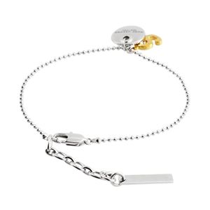 MARC JACOBS(マークジェイコブス) M0009091-040 Silver MJ Coin #9 Chain Bracelet コイン ナンバー9 クリスタル ブレスレット