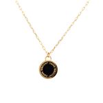 MARC JACOBS(}[NWFCRuX) M0008546-062 Black/Oro S fBXN Gi y_g/lbNX Logo Disc Enamel Pendant