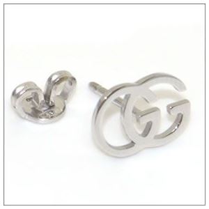 GUCCI(グッチ) 094074-09850-9000 GGピアス 18KWG ホワイトゴールド