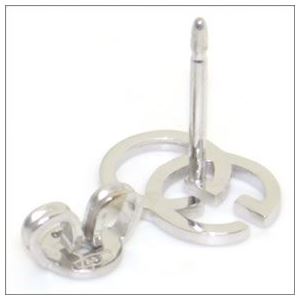 GUCCI(グッチ) 094074-09850-9000 GGピアス 18KWG ホワイトゴールド