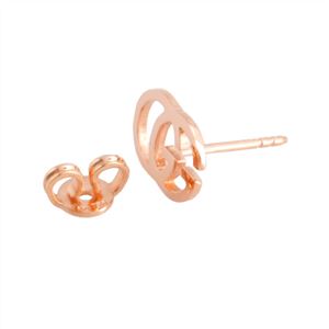 GUCCI(グッチ) 094074-09850-5702 GG スタッド ピアス 18KRG