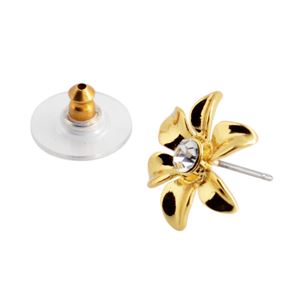 Kate Spade(ケイトスペード) WBRUC406-921 Clear/Gold Lovely Lillies Mini Flower Studs フラワーモチーフ スタッド ピアス