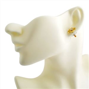 Kate Spade(ケイトスペード) WBRUC406-921 Clear/Gold Lovely Lillies Mini Flower Studs フラワーモチーフ スタッド ピアス
