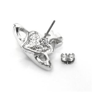 Vivienne Westwood(ヴィヴィアンウエストウッド) 1351-01-28 リバース ハート オーブ パヴェ ピアス