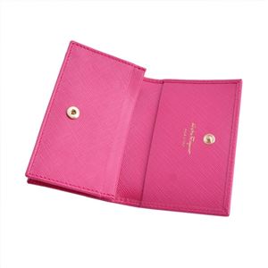 Salvatore Ferragamo(サルバトーレフェラガモ) 22C330 642329 framboise GANCINI ガンチーニ カードケース 名刺入れ