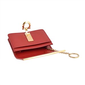 Salvatore Ferragamo(サルバトーレフェラガモ) 22C110 585148 rosso GANCINI ガンチーニ キーリング付カードケース