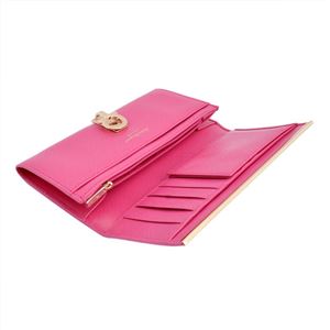 Salvatore Ferragamo(サルバトーレフェラガモ) 224633 642921 framboise GANCINI ガンチーニ パスケース付 二つ折り長財布
