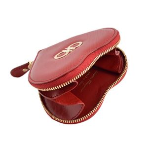 Salvatore Ferragamo(サルバトーレフェラガモ) 22C113 585052 rosso GANCINI ガンチーニ ハート型 コインケース 小銭入れ