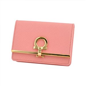 Salvatore Ferragamo(サルバトーレフェラガモ) 22C110 642950 ballerine GANCINI ガンチーニ キーリング付カードケース