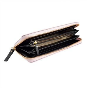 Kate Spade(ケイトスペード) PWRU4235 188 Pink Blush/Cream ボーダー柄 ラウンドファスナー長財布 Farimont Square Lacey