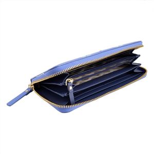 Kate Spade(ケイトスペード) PWRU4959 488 Adventure Blue タツノオトシゴ プリント ラウンドファスナー長財布 Cedar Street Seahorses Lacey