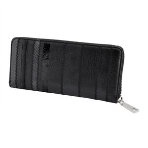 MARC JACOBS(マークジェイコブス) M0008974-001 Black ストライプ パッチワーク 長財布 ロングウォレット Wingman Stripes Standard Continental Wallet