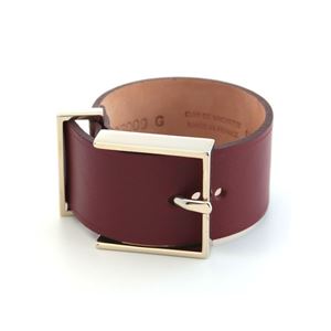 Maison Boinet(���]���{���l) 95009G-79-08-M Burgundy �x���g�^�C�v ���U�[ �u���X���b�g �o���O�� 30mm