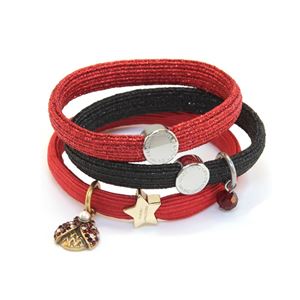 MARC JACOBS(�}�[�N�W�F�C�R�u�X) M0009975-601 Red Multi Ladybug Cluster Pony �N���X�^�[�|�j�[ �Ă�Ƃ����`���[�� �w�A�S��3�{�Z�b�g �u���X���b�g�ɂ���