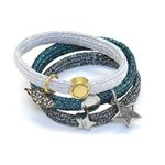 MARC JACOBS(�}�[�N�W�F�C�R�u�X) M0009976-401 Blue Multi Star Cloud Cluster Pony �N���X�^�[�|�j�[ �X�^�[���_�`���[�� �w�A�S��3�{�Z�b�g �u���X���b�g�ɂ���