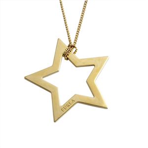 FURLA(�t����) 833282 CO36 MT0 COLOR GOLD ���^ �X�^�[���`�[�t �����O �l�b�N���X �y���_���g VALENTINA NECKLACE STELLA BIG