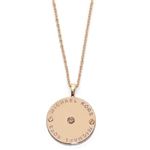 MICHAEL KORS(�}�C�P���R�[�X) Rose Gold-Tone Logo Disc Pendant Necklace �N���X�^���X�g�[�� ���S�f�B�X�N �l�b�N���X/�y���_���g MKJ2656791