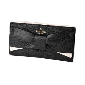 Kate Spade(�P�C�g�X�y�[�h) PWRU4855 067 ���{�����`�[�t ���O�o�C�J���[ �w�ʃt�@�X�i�[���K���ꁕ�������t ��܂蒷���z EDEN LANE stacy