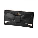 Kate Spade(�P�C�g�X�y�[�h) PWRU4855 067 ���{�����`�[�t ���O�o�C�J���[ �w�ʃt�@�X�i�[���K���ꁕ�������t ��܂蒷���z EDEN LANE stacy