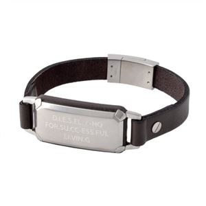 DIESEL(�f�B�[�[��) DX1018040 ���S�v���[�g�����U�[ �����Y �u���X���b�g �u���C�u�}��