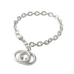 GUCCI(�O�b�`) 190501-J8400-8106 16cm SILVER BRITT �V���o�[ �u���b�g �`���[�� �u���X���b�g �C���^�[���b�L���OG