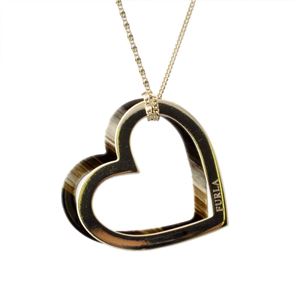 FURLA(�t����) 833273 CO35 MI0 LAVA �n�[�g�^ �n�[�g���`�[�t �_�u���n�[�g �����O �l�b�N���X �y���_���g VALENTINA NECKLACE CUORI