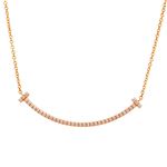 Tiffany��CO(�e�B�t�@�j�[) 34684421 Tiffany T �X�}�C�� �_�C�A�����h �y���_���g �~�j 0.01ct 18KRG �l�b�N���X