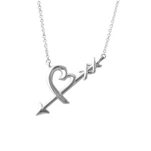 Tiffany��CO(�e�B�t�@�j�[) 36343206 �p���}�E�s�J�\ �O���t�B�e�B ���r���O �n�[�g �A���[ �y���_���g �l�b�N���X �X���[�� SS 41cm�`46cm