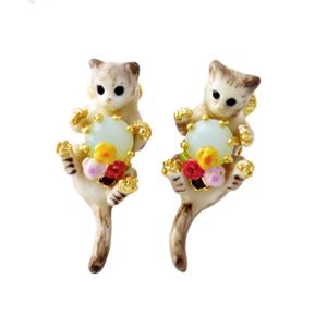 Les Nereides(���l���C�h) AELA101C/1 �l�R���`�[�t �L �L���b�g �N���b�v �C�������O LOVES ANIMALS