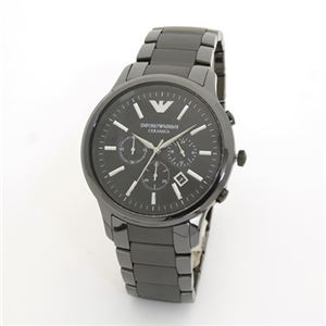 EMPORIO ARMANI(�G���|���I�E�A���}�[�j) �Z���~�b�N�f�ނ̃I�[���u���b�N�E�N���m�O���t�E�I�b�` AR1451