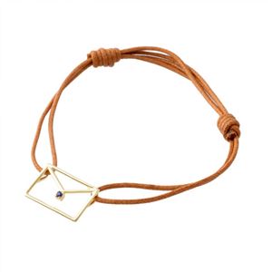 ALIITA (�A���[�^) CARITA ZAFIRO CORD BRACELET 9KYG�~BL�T�t�@�C�A �J���^ ���^�[ �������`�[�t �R�[�h �u���X���b�g