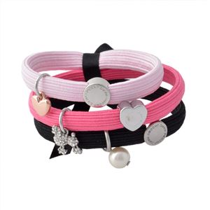 MARC JACOBS �i�}�[�N�W�F�C�R�u�X�j M0010698-651 Pink Multi �N���X�^�[�|�j�[ �v�[�h�����p�[���`���[�� �w�A�S��3�{�Z�b�g �u���X���b�g�ɂ��� Poodle Pearl Cluster Ponys