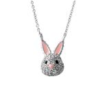 Kate Spade �i�P�C�g�X�y�[�h�j WBRUD585-911 clear�^silver MAKE MAGIC rabbit mini pendant �E�T�M���`�[�t �N���X�^���p���F �y���_���g �l�b�N���X
