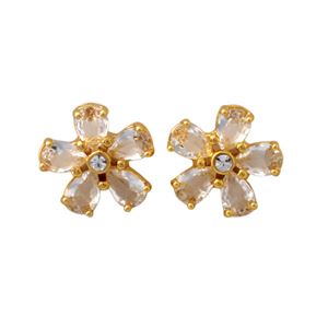 Kate Spade �i�P�C�g�X�y�[�h�j WBRUD471-921 Clear�^Gold MIDNIGHT GARDEN drop studs �t�����[���`�[�t �N���X�^�� �X�^�b�h �s�A�X