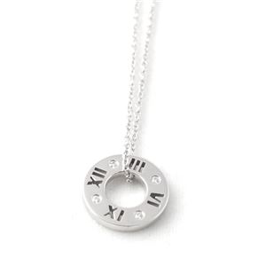 TIFFANY��CO �e�B�t�@�j�[ 34160856 �A�g���X �_�C�������h �y���_���g �l�b�N���X �X���[�� 16in 0.01ct 18KWG