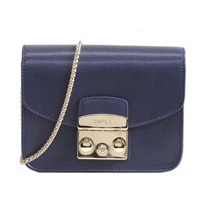 FURLA �i�t�����j 851168 BGZ7 ARE NAVY ���g���|���X �~�j �`�F�[�� �V�����_�[�o�b�O METROPOLIS MINI CROSSBODY