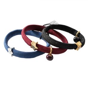 MARC JACOBS （マークジェイコブス） M0012434-409 Midnight Blue Multi クラスターポニー ヘアゴム3本セット ブレスレットにも  Icon Ball Pony