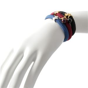 MARC JACOBS （マークジェイコブス） M0012434-409 Midnight Blue Multi クラスターポニー ヘアゴム3本セット ブレスレットにも  Icon Ball Pony