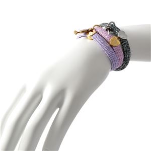 MARC JACOBS （マークジェイコブス） M0012436-546 Metalic Lilac Multi クラスターポニー ヘアゴム3本セット ブレスレットにも  Swirl Candy Pony