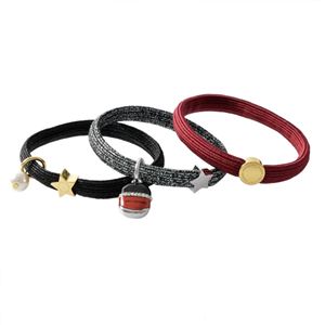 MARC JACOBS （マークジェイコブス） M0012894-677 BERRY MULTI クラスターポニー ヘアゴム3本セット ブレスレットにも  Nail Polish Pony