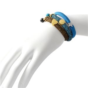 MARC JACOBS （マークジェイコブス） M0013000-971 Bright Teal Multi クラスターポニー ヘアゴム3本セット ブレスレットにも  Icon Ball Pony