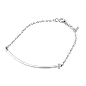 TIFFANY&CO (ティファニー) 36667265 Tiffany T スマイル ブレスレット ミディアム SS 18cm