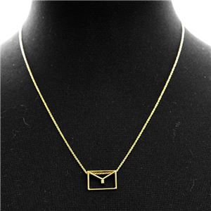 ALIITA （アリータ） CARITA NECKLACE NECKLACE 9KYG&times;HWダイヤモンド カリタ レター 封筒モチーフ ネックレス ペンダント