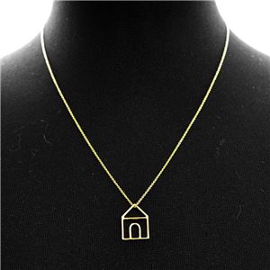 ALIITA （アリータ） CASTIA ESMERALDA NECKLACE 9KYG カシータ 家モチーフ ネックレス ペンダント