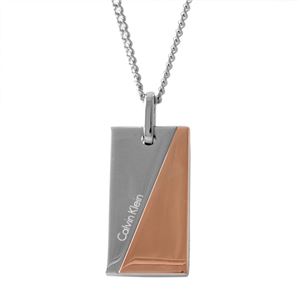 Calvin Klein （カルバンクライン） KJ06PN200100 2トーン ドッグタグ ネックレス ペンダント HOOK BICO